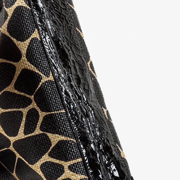 Moschino Cheap and Chic Animal Print Woven Handbag - Picture 5 of 11